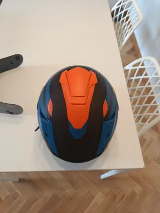 Casco Moto HJC RPHA 70 Negro/Azul/Naranja Talla M