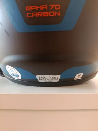 Casco Moto HJC RPHA 70 Negro/Azul/Naranja Talla M