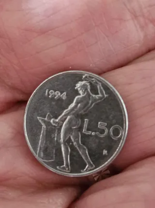 20 monete da 50 lire serie piccola