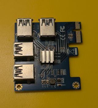 Multiplicador PCIe 1 a 4 Puertos USB 3.0