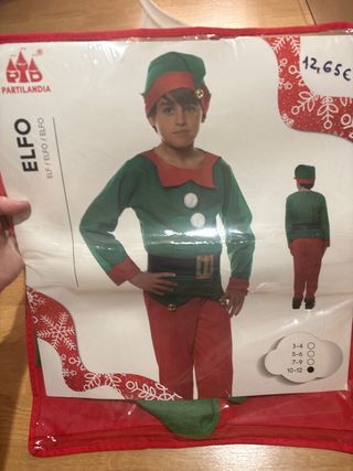Disfraz Elfo Infantil Talla 10-12
