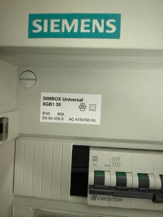 Cuadro eléctrico Siemens SIMBOX Universal