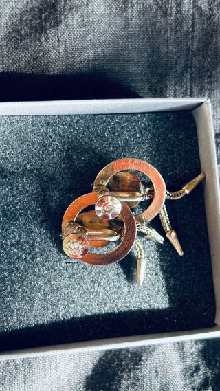 Pendientes Clip Fifth Avenue Dorados y Plateados