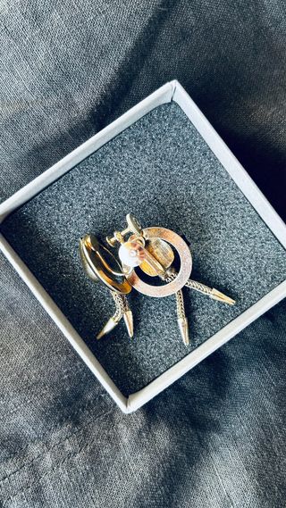 Pendientes Clip Fifth Avenue Dorados y Plateados