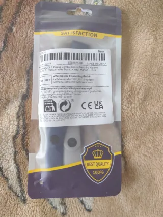 2 Correas Xiaomi Mi Band 9/8 Azul Marino y Gris