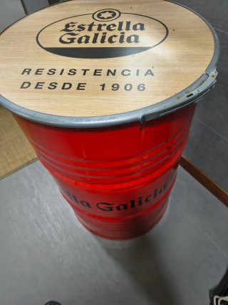 Barril Estrella Galicia Rojo Metal