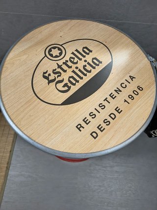 Barril Estrella Galicia Rojo Metal