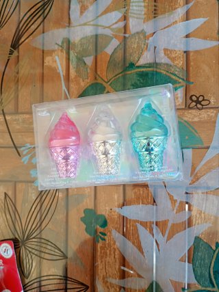 Set 3 Lip Gloss Ice Cream Lip Smacker