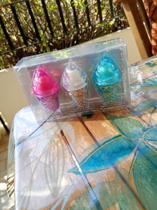 Set 3 Lip Gloss Ice Cream Lip Smacker