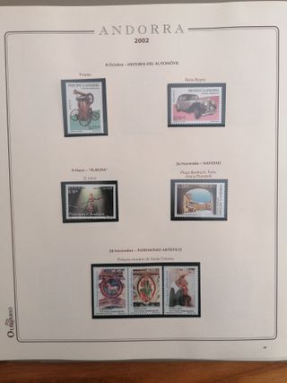 ÁLBUM DE SELLOS ANDORRA de 1980 al 2010