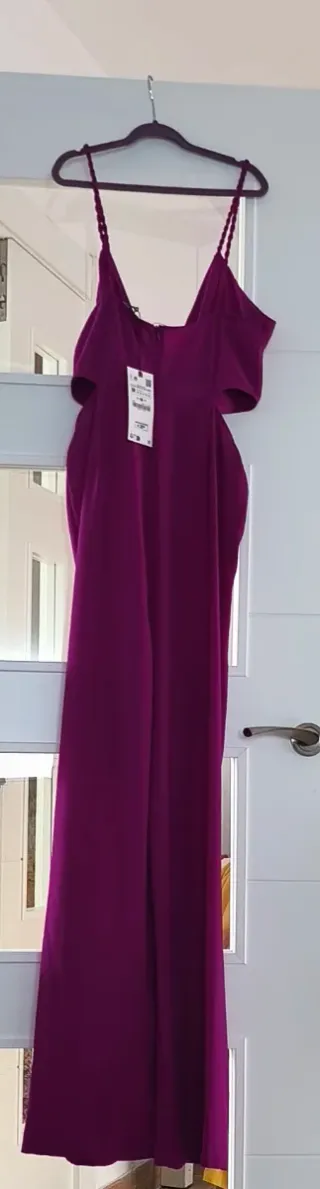 Mono largo de Zara (buganvilla)con aberturas