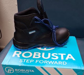 Botas de seguridad ROBUSTA negras y azules