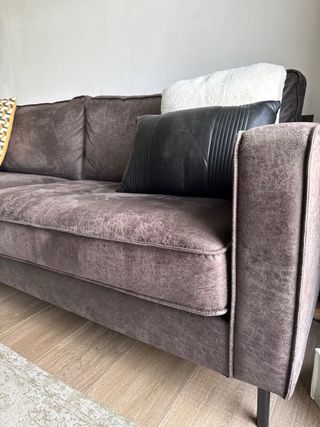 Sofá de piel Maison du Monde 2m