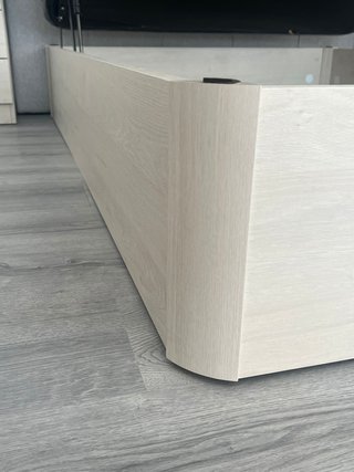 Canapé abatible madera y tela, NUEVO