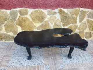 Mesa de centro rodaja tronco