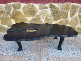 Mesa de centro rodaja tronco