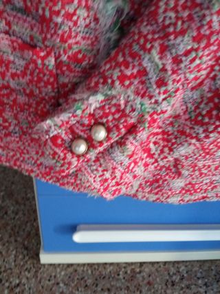 Chaqueta mujer Zara , jaspeado en rojo  Talla XS