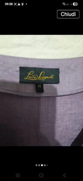 Túnica Luisa Spagnoli con perline e strass