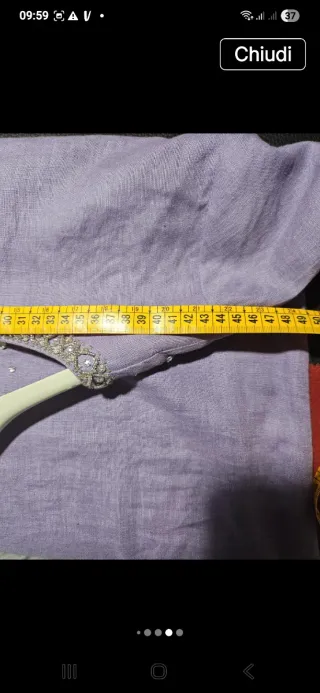 Túnica Luisa Spagnoli con perline e strass