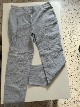 Pantaloni donna fantasia rigata 44