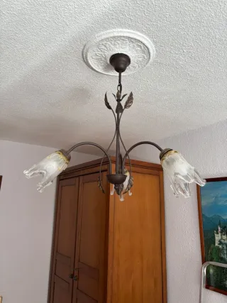 Lamparas de techo y mesilla