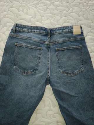 Vaqueros Zara Mujer Talla 38 Azul