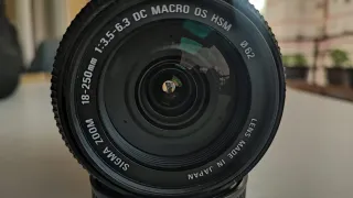 Objetivo Sigma 18-250mm, para Canon APSC .
