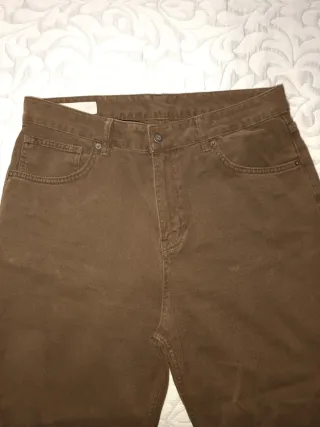 Pantalón ancho Zara marrón Talla 40