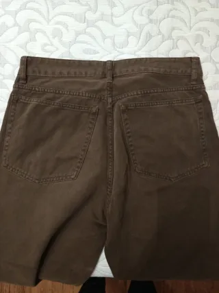 Pantalón ancho Zara marrón Talla 40