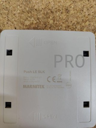 Interruttore intelligente Zigbee - Marmitek Push LE BLK - Compatibile con Home Assistant - MQTT - Pulsante Zigbee 3.0 - Interruttore WiFi da parete intelligente - Interruttori per accendere le luci Tuya - Nero