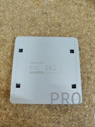 Interruttore intelligente Zigbee - Marmitek Push LE BLK - Compatibile con Home Assistant - MQTT - Pulsante Zigbee 3.0 - Interruttore WiFi da parete intelligente - Interruttori per accendere le luci Tuya - Nero