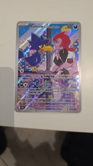Carta Pokemon Murkrow del Team Rocket 200/182