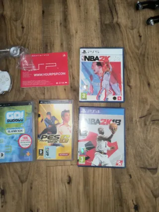 Consola Sony PSP Blanca + Juegos