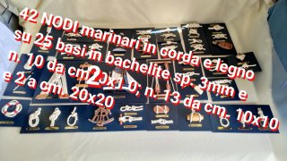 Nodi Marinari su Tavolette Bachelite in Corda