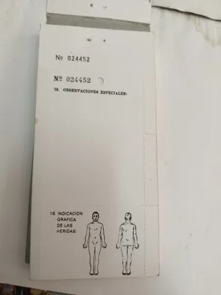 Tarjetas de Evacuación Sanidad Militar Sahara