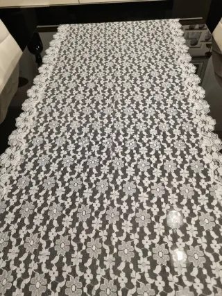 Mantilla de encaje blanca