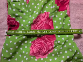 Traje Flamenca Verde y Rosa Flores