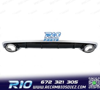 DIFUSOR AUDI A6 4G 15-18 LOOK RS + COLAS ESCAPE