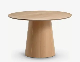 Mesa comedor roble redonda 120cm