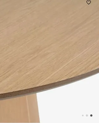 Mesa comedor roble redonda 120cm