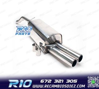 SILENCIOSO ESCAPE PARA VOLKSWAGEN VW GOLF IV 09 1996- INOX x