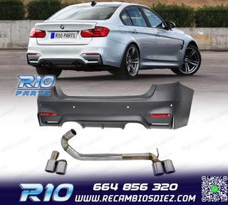 PARAGOLPES TRASERO BMW F30 LOOK M3 + KIT ESCAPE