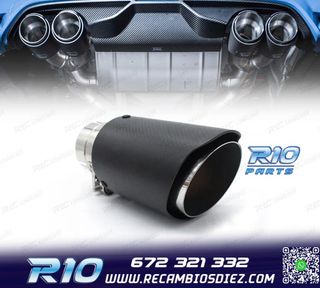 COLA ESCAPE CARBONO UNIVERSAL TIPO AKRAPOVIC 76MM