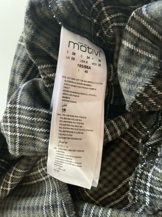 Pantaloni a quadri Motivi grigio e bianco