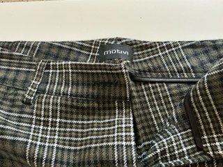 Pantaloni a quadri Motivi grigio e bianco