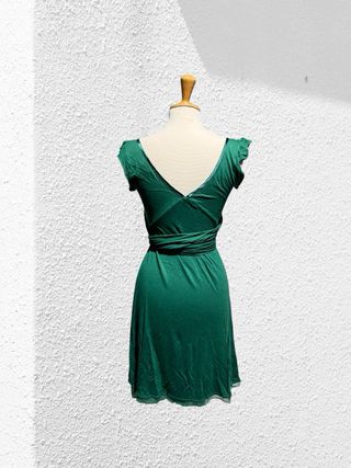 Vestito MAX&Co. verde smeraldo in seta e viscosa