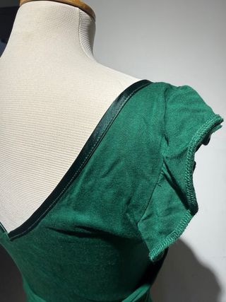 Vestito MAX&Co. verde smeraldo in seta e viscosa
