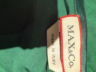 Vestito MAX&Co. verde smeraldo in seta e viscosa