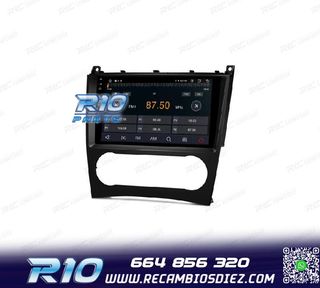 RADIO GPS ANDROID 13 PARA MERCEDES CLASE C W203 CLK W209 G W