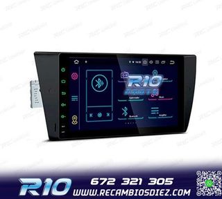 RADIO GPS ANDROID 14 BMW E90 E91 E92 E93 PANTALLA 9" TACTIL